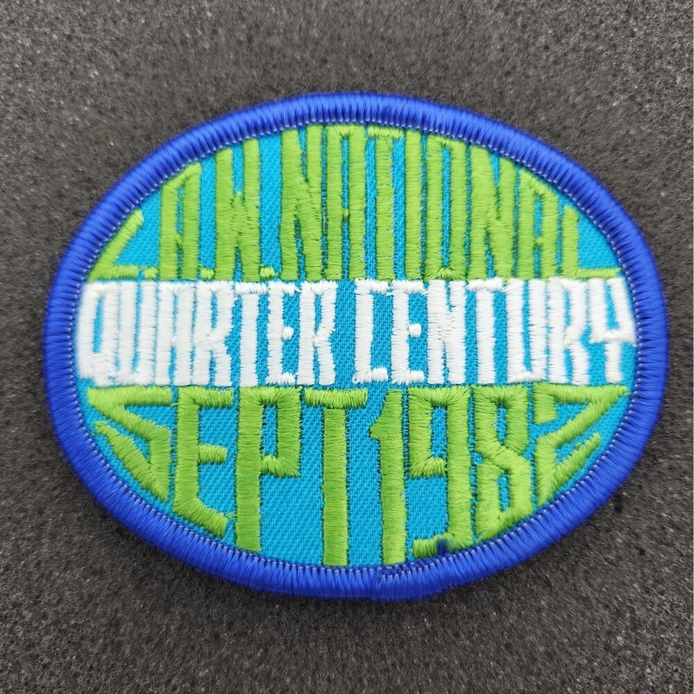 Patch League of American Wheelman 1982 Quarter Century Embroidered Sew On Iron